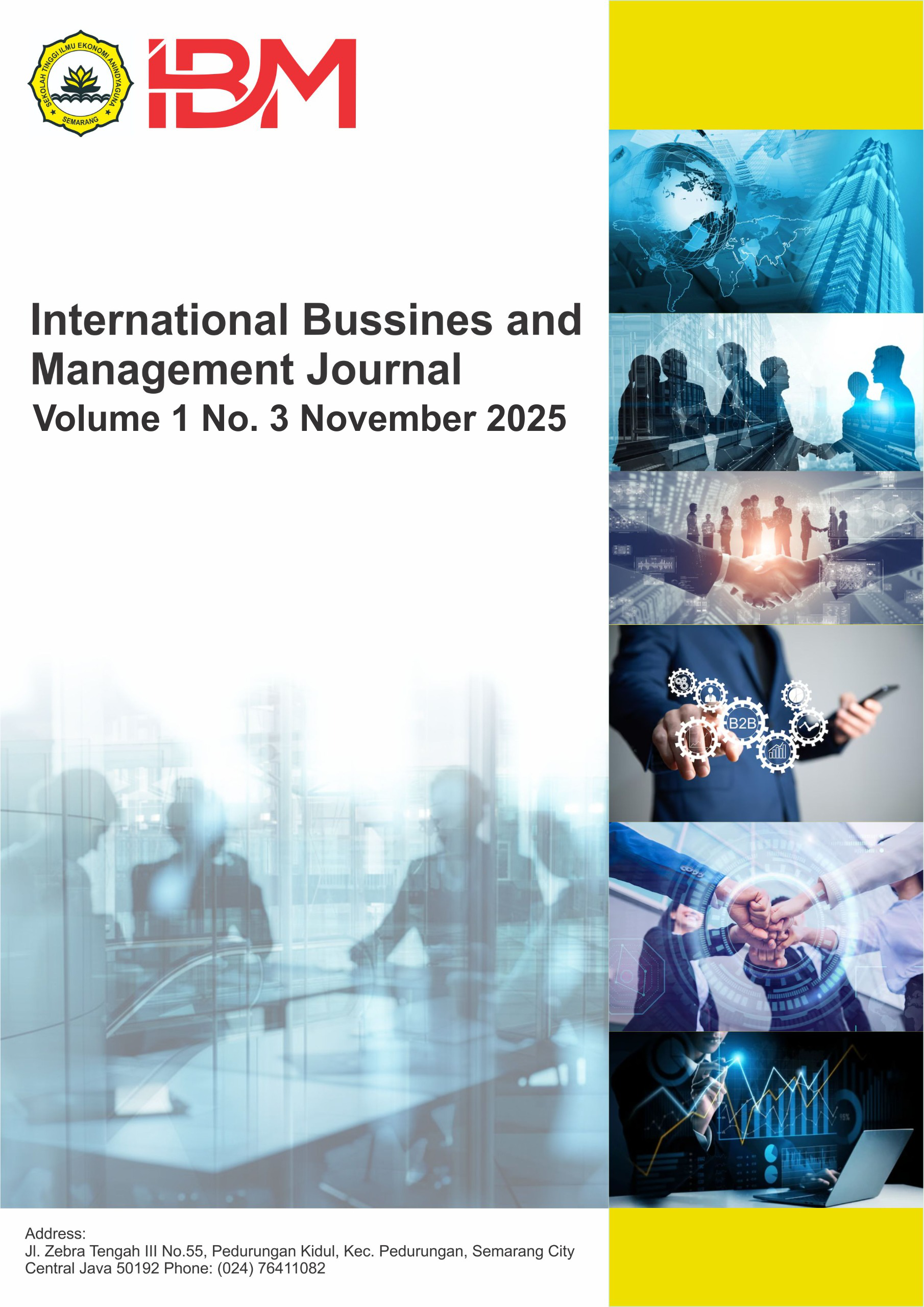 					View Vol. 1 No. 3 (2025): November : Internasional Bussines and Management Journal
				
